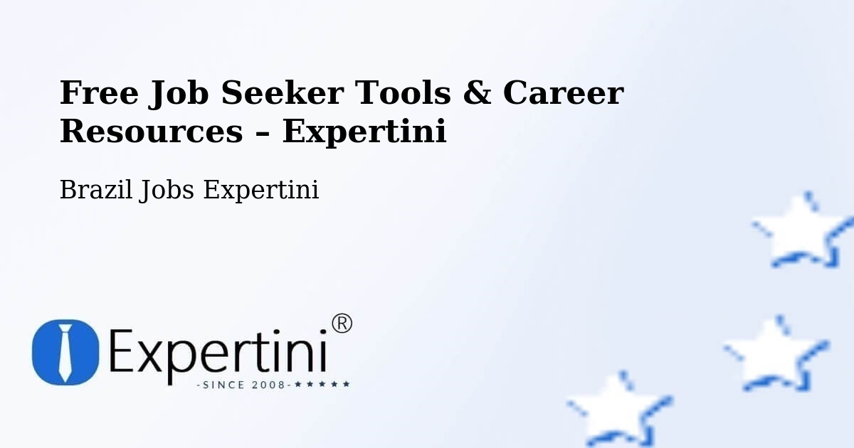 Free Job Seeker Tools & Career Resources – Gaspar - Gaspar, Brazil Jobs Expertini